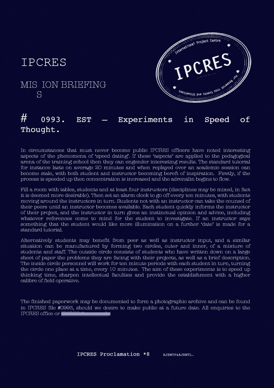 MISSION BRIEFING experiments in speed of thought blueprint.jpg