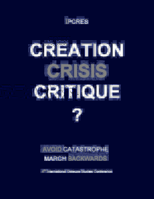 Crisis, Creation,Critique plac copy